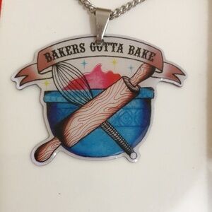 NWT Jubly-Umph Bakers Gotta Bake Necklace Pendant